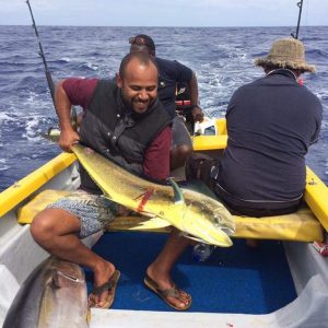 catching fish on Lelepa Island